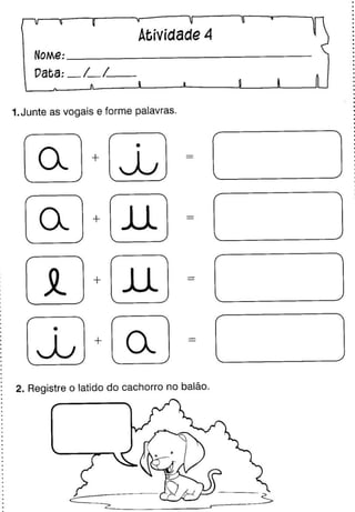 Oficina para casa 1º ano