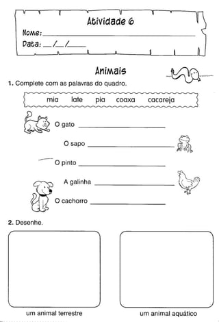 Oficina para casa 1º ano