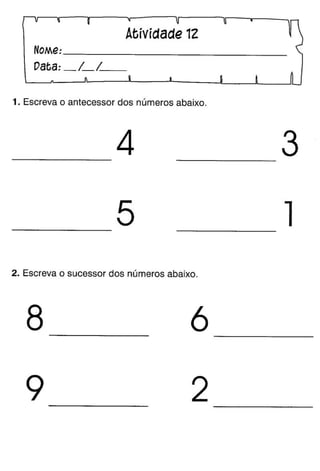 Oficina para casa 1º ano