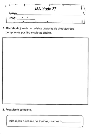 Oficina para casa 1º ano