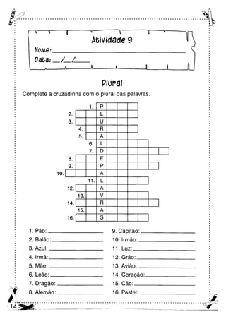 Oficina para casa 3º ano