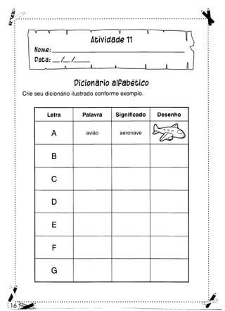 Oficina para casa 3º ano