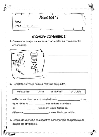 Oficina para casa 3º ano