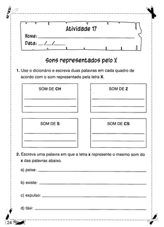 Oficina para casa 3º ano