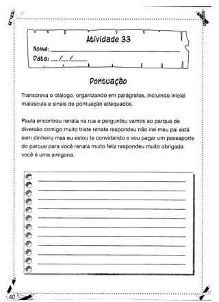 Oficina para casa 3º ano