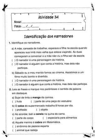 Oficina para casa 3º ano
