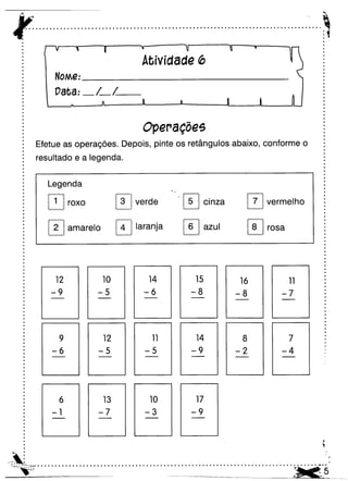 Oficina para casa 3º ano