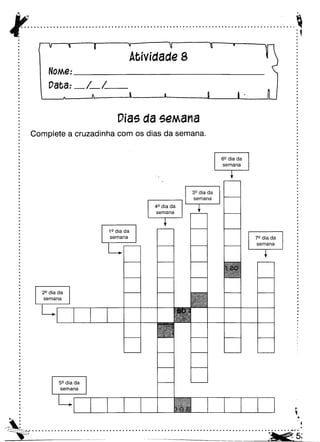 Oficina para casa 3º ano