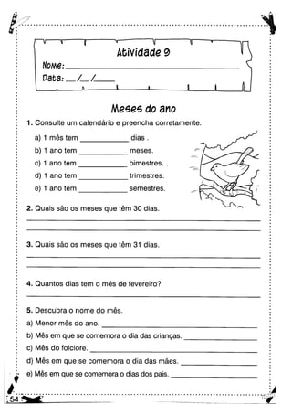Oficina para casa 3º ano