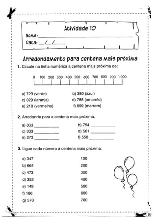 Oficina para casa 3º ano