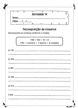 Oficina para casa 3º ano