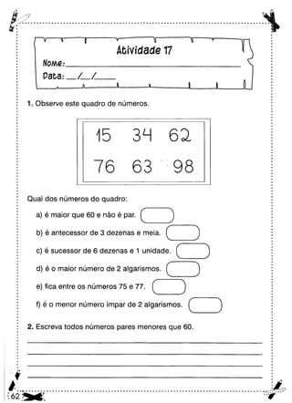 Oficina para casa 3º ano