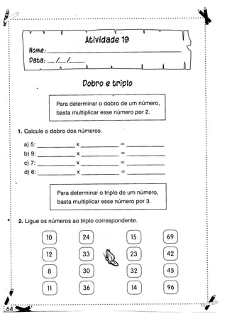Oficina para casa 3º ano