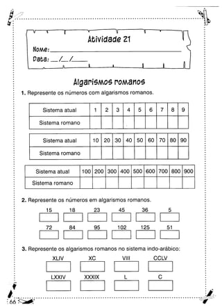Oficina para casa 3º ano
