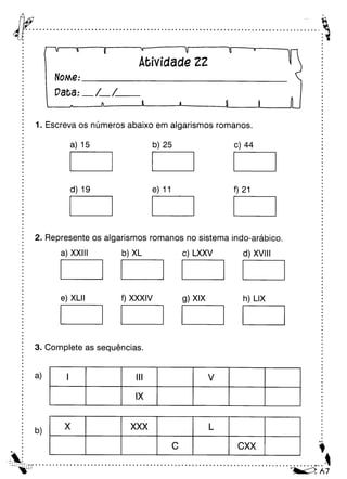 Oficina para casa 3º ano