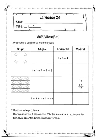 Oficina para casa 3º ano