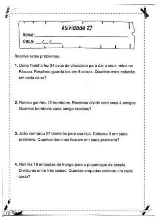 Oficina para casa 3º ano