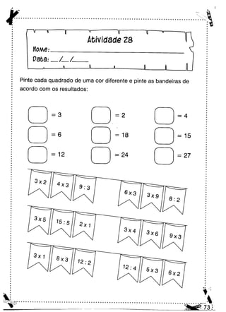 Oficina para casa 3º ano