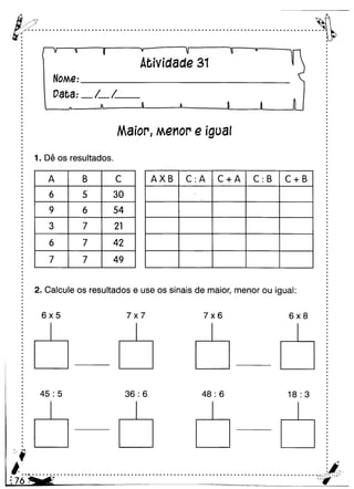Oficina para casa 3º ano