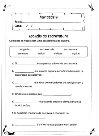 Oficina para casa 3º ano