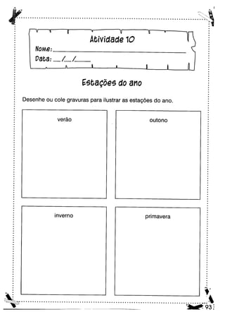 Oficina para casa 3º ano
