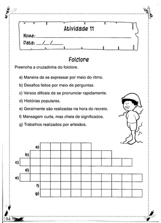 Oficina para casa 3º ano