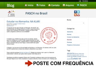 POSTE COM FREQUÊNCIA
 