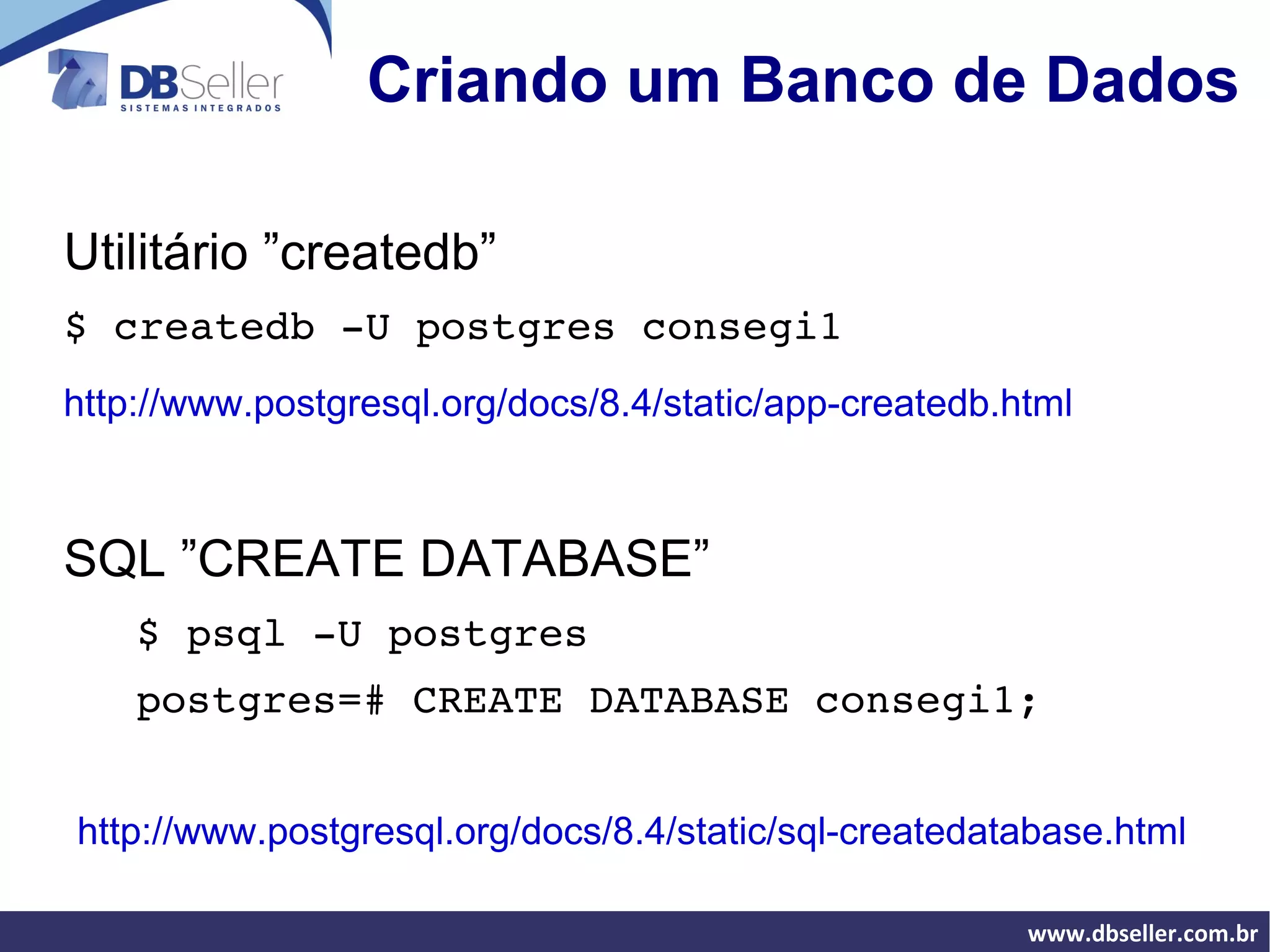 Arquitetura do PostgreSQL 