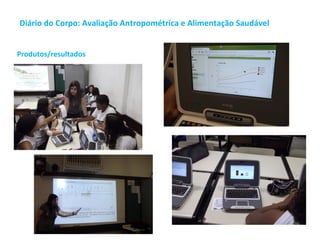 Produtos/resultados
Diário do Corpo: Avaliação Antropométrica e Alimentação Saudável
 