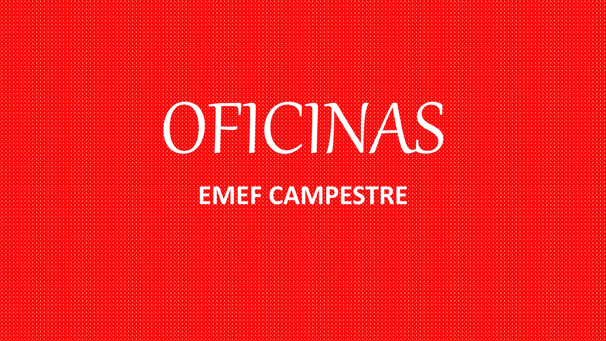 OFICINAS
EMEF CAMPESTRE