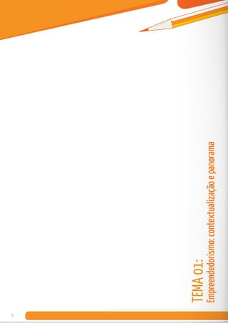 6
Tema01:
Empreendedorismo:contextualizaçãoepanorama
 