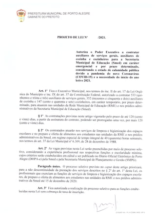 PL contratação Terceirizadas