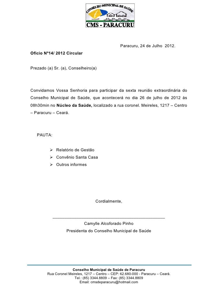 Oficio 14 Reunião do CMS