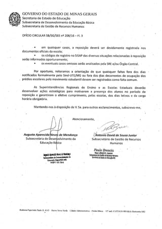 Oficio circular sbsee nº208 16 reposição.