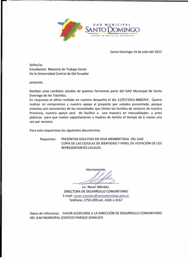 Estructura de una carta – Assistente administrativo