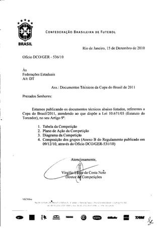 Tabela da Copa do Brasil 2011