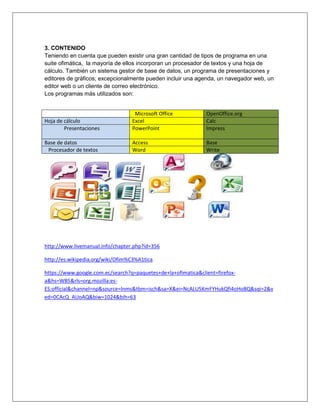Ofimatica | DOCX