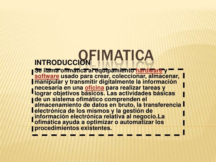 Ofimatica diapositiva