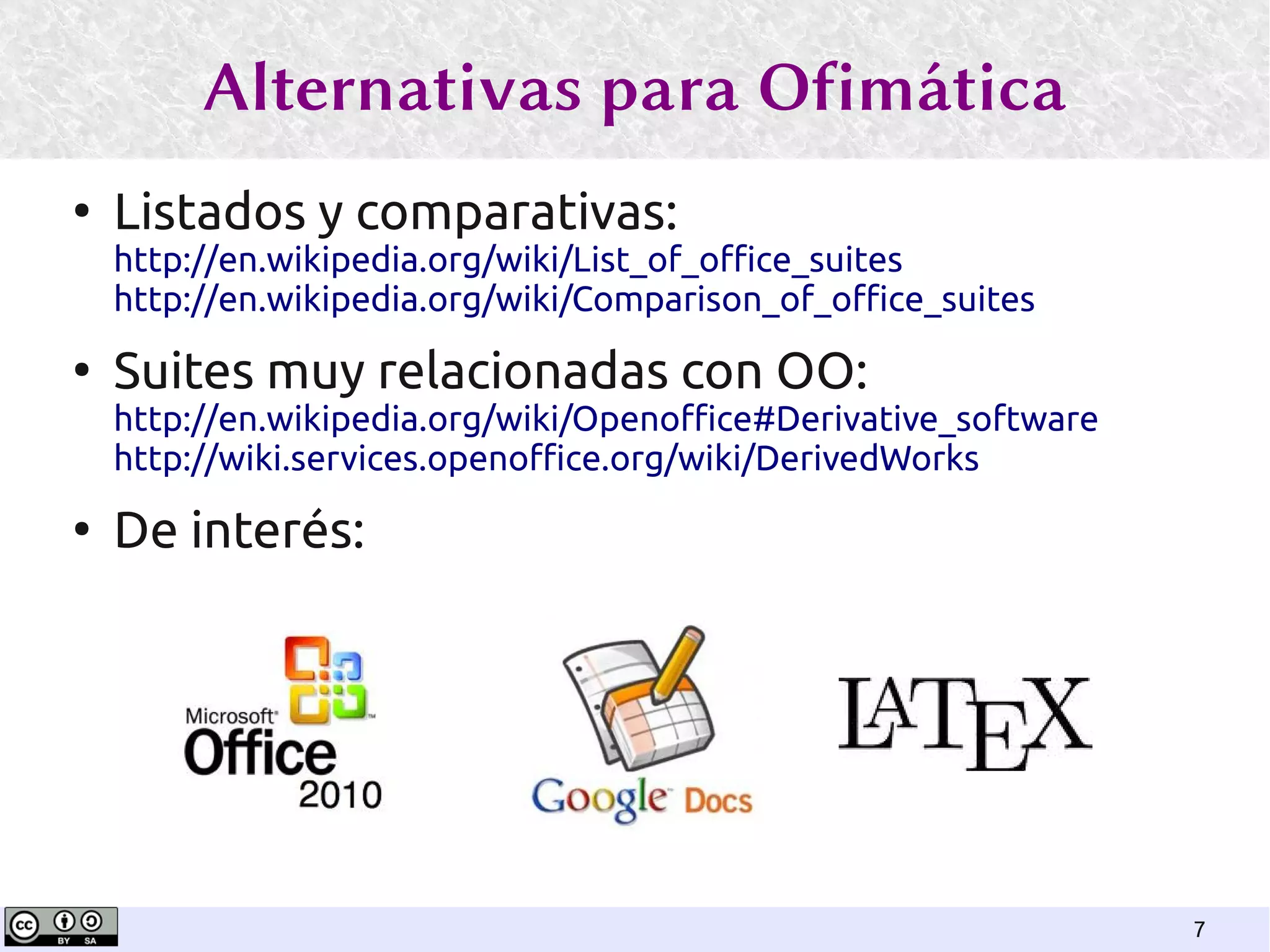 Ofimatica con Libreoffice