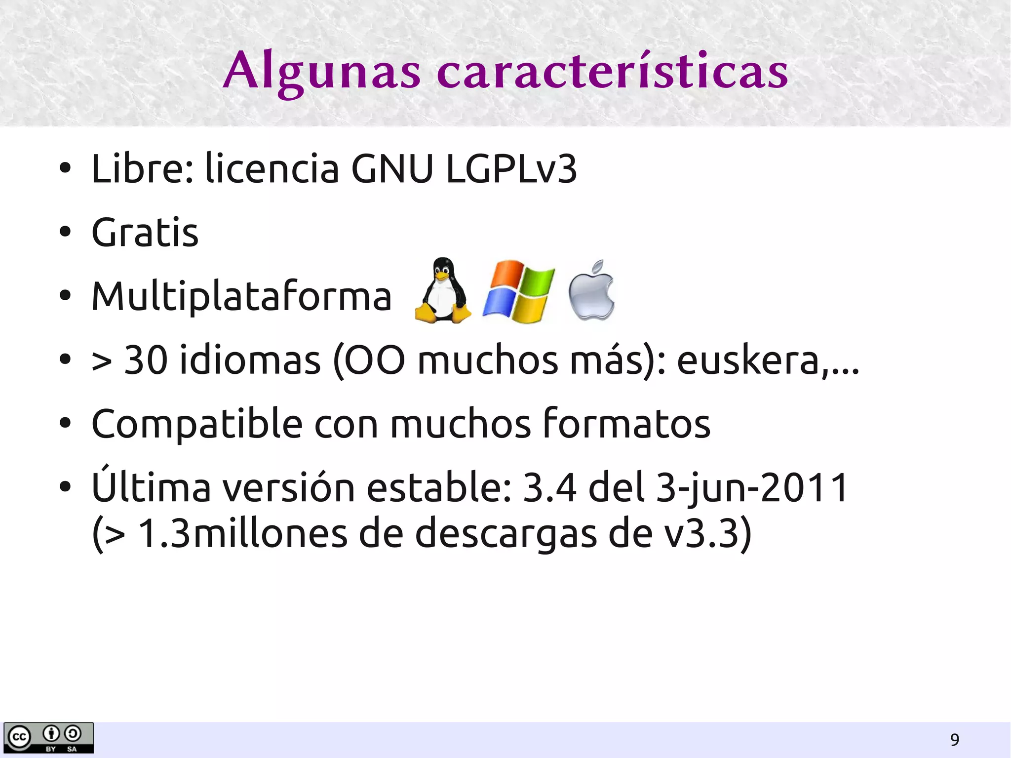 Ofimatica con Libreoffice