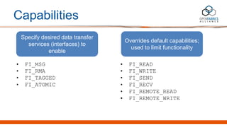 OFI libfabric Tutorial | PDF