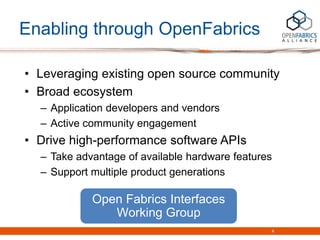 OpenFabrics Interfaces introduction | PDF