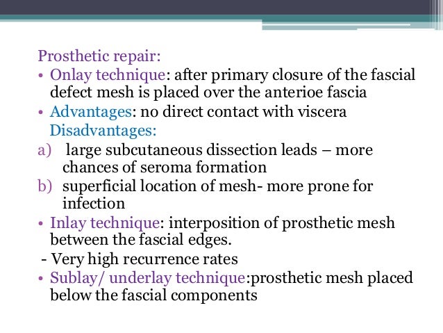Ventral hernias
