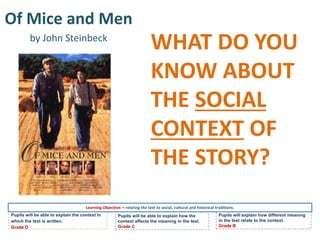 Of Mice and Men
by John Steinbeck
 