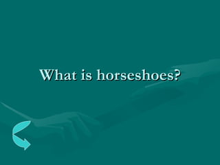 What is horseshoes? 