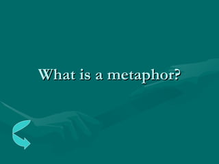What is a metaphor? 