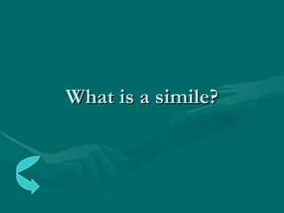 What is a simile? 