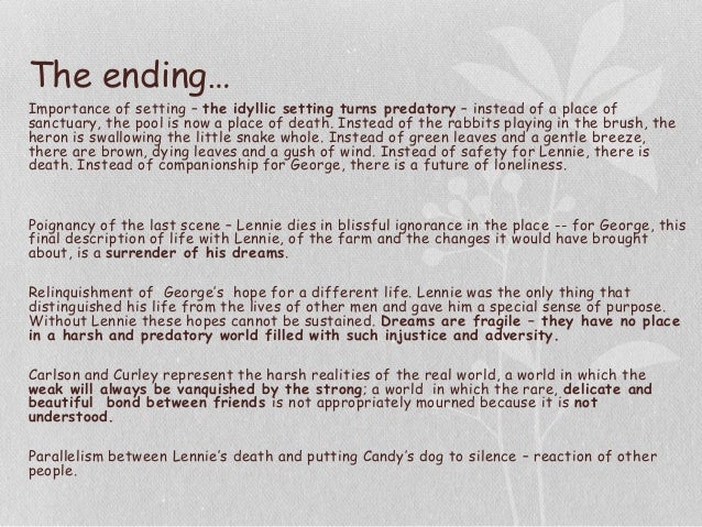 foreshadowing of mice and men essay of mice and men essay on dreams