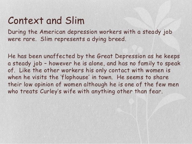 Essay on Of Mice and Men - Slim - Words of mice and men slim essay