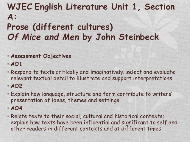 response to literature of mice and men Studying for a test or a class review on of mice and men review these quotes to help with your analysis of john steinbeck's classic tale. response to literature of mice and men Studying for a test or a class review on of mice and men review these quotes to help with your analysis of john steinbeck's classic tale.